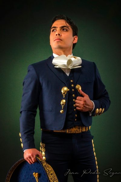 Traje azul hilo oro, Traje de charro azul, marino14