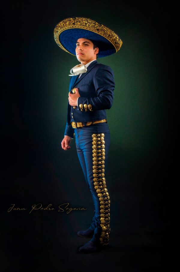 Traje de charro azul, marino14 casimir Santiago