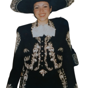 Traje de charra de gala canutillo plata